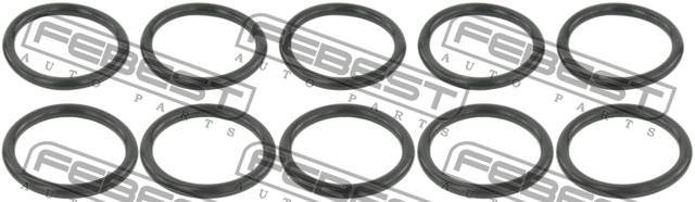 Купить запчасть FEBEST - RINGOL-027-PCS10 Кольцо уплотнительное корпуса масл фильтра TOYOTA LAND CRUISER PRADO 120 (компл-10шт) RINGOL-027-PCS10