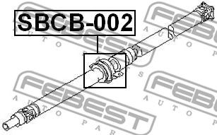 Купить запчасть FEBEST - SBCB-002 Опора кардана с подш SUBARU FORESTER S10 97-02 SBCB-002