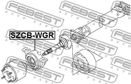 Купить запчасть FEBEST - SZCB-WGR Подшипник подвесной SUZUKI IGNIS RG413/RG415 2003-2008 SZCB-WGR
