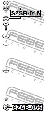 Купить запчасть FEBEST - SZSB-016 Втулка амортизатора SUZUKI SX4 RW415/RW416/RW419/RW420 2006-2013 SZSB-016
