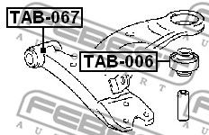 Купить запчасть Febest - TAB006 Сайлентблок задний рычага подвески перед прав/лев TOYOTA CALDINA AT191/CT19#/ET196/ST19# 1992.11-2002.06 [JP]