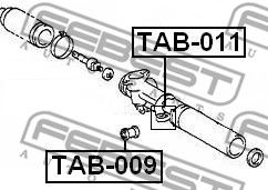 Купить запчасть Febest - TAB011 Сайлентблок рулевой рейки лев TOYOTA LAND CRUISER 90 KZJ9#/LJ9#/RZJ9#/VZJ9# 1996.04-2008.12 [GR]