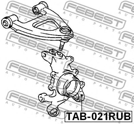 Купить запчасть Febest - TAB021RUB Сайлентблок цапфы зад прав/лев TOYOTA CRESTA GX90/JZX9#/LX90/SX90 1992.10-1996.09 [JP]