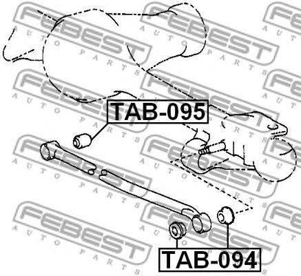 Купить запчасть FEBEST - TAB-095 Сайлентблок TAB-095