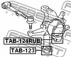 Купить запчасть FEBEST - TAB-124RUB Сайлентблок задн цапфы TOYOTA ALTEZZA 98-05, CROWN 99-07 TAB-124RUB