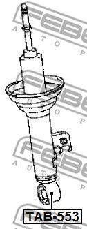Купить запчасть FEBEST - TAB-553 Сайлентблок амортизатора передний TAB-553