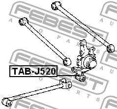 Купить FEBEST - TABJ520 Сайлентблок цапфы зад прав/лев TOYOTA CAMRY GRACIA MCV2#/SXV2# 1996.12-2001.09 [JP]