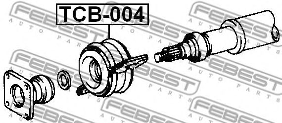 Купить запчасть FEBEST - TCB-004 Подшипник опоры карданного вала TCB-004