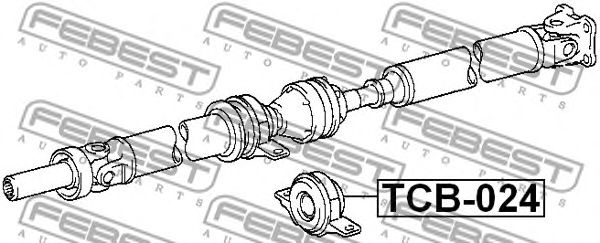 Купить запчасть FEBEST - TCB-024 Подшипник подвесной карданного вала TCB-024