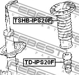 Купить запчасть Febest - TDIPS20F Отбойник амортизатора перед прав/лев TOYOTA VISTA/VISTA ARDEO AZV5#/SV5#/ZZV50 1998.06-2003.07 [JP]
