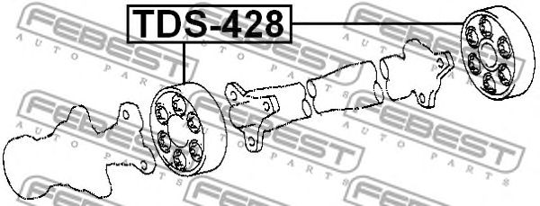 Купить запчасть Febest - TDS428 Муфта карданного вала TOYOTA ESTIMA EMINA/LUCIDA CXR1#/2#/TCR1#/2# 1992.01-1999.12 [JP]