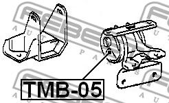Купить запчасть Febest - TMB05 Сайлентблок подушки двигателя лев TOYOTA COROLLA SED/CP/WG AE10#/CE100/EE10# 1991.08-2001.11 [GR]