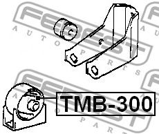Купить запчасть Febest - TMB300 Сайлентблок подушки двигателя  перед TOYOTA CALDINA AT191/CT19#/ET196/ST19# 1992.11-2002.06 [JP]