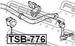 Купить запчасть Febest - TSB776 Втулка стабилизатора перед прав/лев TOYOTA CROWN/MAJESTA GRS18#/UZS18# 2003.12-2008.12 [JP]/D=26.5 ММ