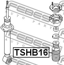 Купить запчасть FEBEST - TSHB16 Пыльник-отбойник амортизатора универсальный  зад прав/лев NISSAN WINGROAD/AD Y11 1999.05-2008.10 [JP]/D=16 ММ