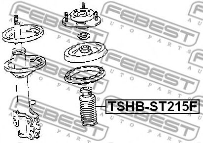 Купить запчасть FEBEST - TSHB-ST215F Пыльник амортизатора D21 с отбойником TSHB-ST215F