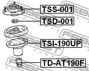 Купить запчасть FEBEST - TSS-001 Опора амортизатора TSS-001