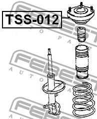 Купить запчасть FEBEST - TSS-012 Опора амортизатора TSS-012