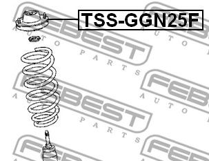 Купить запчасть FEBEST - TSS-GGN25F Опора амортизатора TOYOTA HILUX 2004-2012 TSS-GGN25F