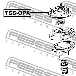 Купить запчасть Febest - TSSOPA Опора амортизационной стойки  перед прав/лев TOYOTA OPA ACT10/ZCT1# 2000.04-2005.04 [JP]