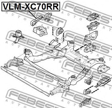 Купить запчасть FEBEST - VLM-XC70RR Опора двигателя задняя VLM-XC70RR