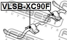 Купить запчасть Febest - VLSBXC90F Втулка стабилизатора перед прав/лев VOLVO XC90 2003-2014/D=23.7 ММ