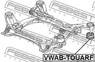 Купить запчасть FEBEST - VWAB-TOUARF Сайлентблок VWAB-TOUARF