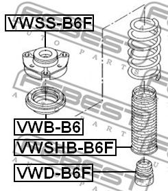 Купить запчасть FEBEST - VWB-B6 Подшипник опоры амортизатора VWB-B6