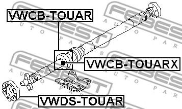 Купить запчасть Febest - VWCBTOUARX Подшипник опоры карданного вала VOLKSWAGEN TOUAREG 2003-2010