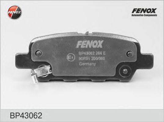 Купить запчасть FENOX - BP43062 Колодки тормозные дисковые зад прав/лев Nissan 350Z 03-, Murano 03-, Quasqai 07-, Tida 07-, X-Trail 01-/ Renault KolEos 08- / Suzuki Grand Vitara II 09-