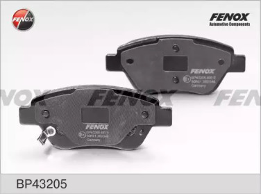 Купить запчасть FENOX - BP43205 Колодки передние Fiat Albea, Siena, 500, Idea, Punto IV 1,2-1,6, 00- BP43205