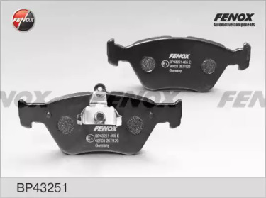 Купить запчасть FENOX - BP43251 Колодки передние Opel Omega B 2.0 -00, Calibra, Vectra 2.0T 4x4 2.5 92-95, SAAB 900 II BP43251