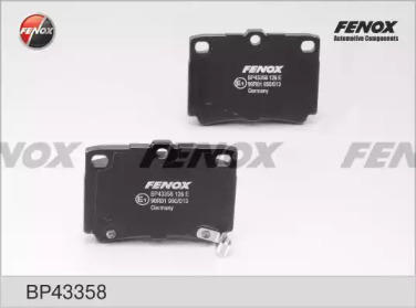 Купить запчасть Fenox - BP43358 Колодки тормозные дисковые зад прав/лев Mitsubishi Montero Sport, 98-, Sumitomo