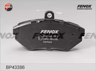 Купить запчасть FENOX - BP43386 Колодки передние VW Golf III, Polo, Seat Toledo, Ibiza 1.4-1.9TDi, 95- BP43386