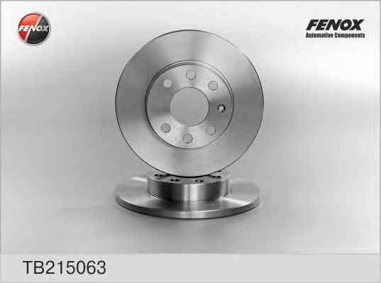 Купить запчасть FENOX - TB215063 Диск тормозной передний OPEL Corsa 82-00, Astra 81-04, Vectra 88-95 TB215063