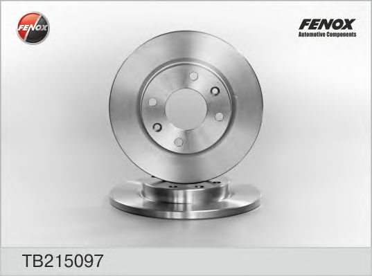 Купить запчасть FENOX - TB215097 Диск тормозной передний PEUGEOT 206 98-06, 306 93-00, CITROEN XSARA 97-00 TB215097