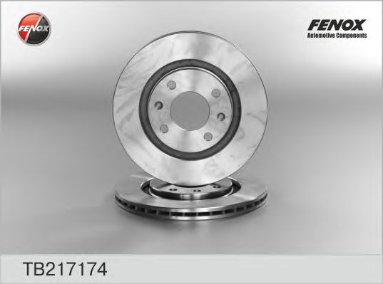 Купить запчасть FENOX - TB217174 Диск тормозной передний CITROEN Berlingo, PEUGEOT 206, 306, PARTNER 96-08 TB217174