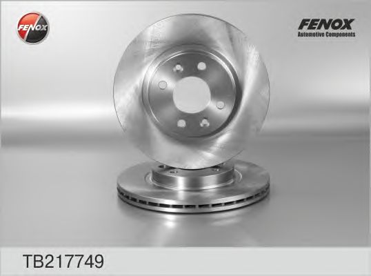 Купить запчасть FENOX - TB217749 Диск тормозной передний RENAULT Logan 06-, Sandero 08-, Clio 91-05 TB217749