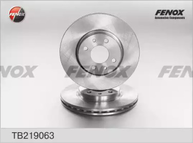 Купить запчасть FENOX - TB219063 Диск тормозной передний Fiat Doblo 02-, Doblo Cargo 05-, Fiat Bravo 07- TB219063