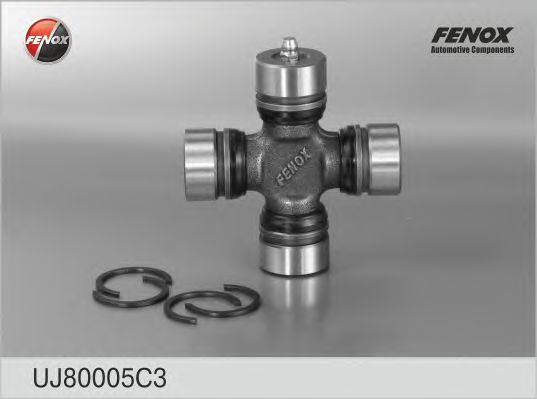 Купить запчасть FENOX - UJ80005C3 Крестовина карданного шарнира с масленкой смазка, крепеж М 412 UJ80005C3