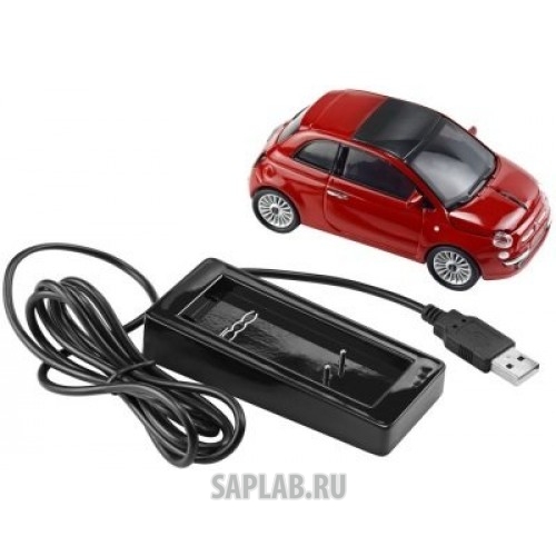 Купить запчасть FIAT - 50906961 Компьютерная мышь Fiat red new 500 wireless mouse, артикул 50906961