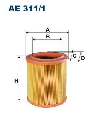 Купить запчасть FILTRON - AE311/1 Фильтр воздушный AE311/1
