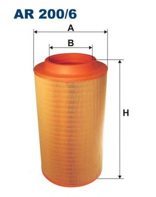 Купить запчасть FILTRON - AR200/6 Фильтр воздушный AR200/6