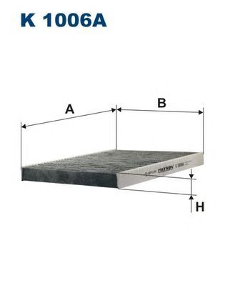Купить запчасть FILTRON - K1006A Фильтр салона угольный Audi A3, TT/ Seat Arosa, Cordoba, Ibiza II/III, Inca, Leon I, Toledo II/ Skoda Octavia, Superb/ Volkswagen Caddy II, Corrado, Golf III, Lupo, Passat (3B3/3B6), Polo II, Vento