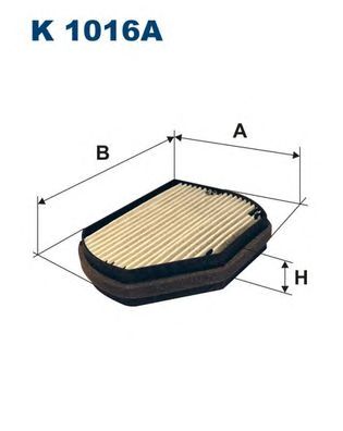 Купить запчасть FILTRON - K1016A Фильтр салонный угольный K1016A