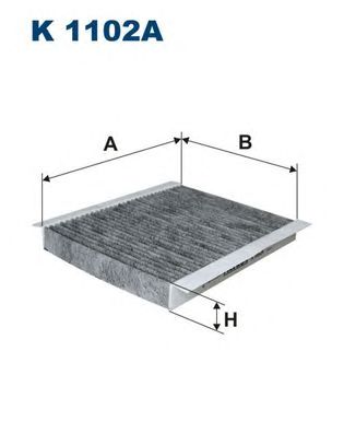 Купить запчасть FILTRON - K1102A Фильтр салонный угольный K1102A