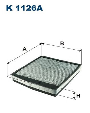 Купить запчасть FILTRON - K1126A Фильтр салона угольный Volvo C70, S60, S70, S80, V70, XC70, XC90