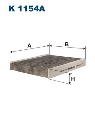 Купить запчасть FILTRON - K1154A Фильтр салонный угольный K1154A