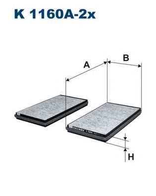 Купить запчасть FILTRON - K1160A2X Фильтр салона угольный BMW Serie 5 (E60/E61), Serie 6 (E63/E64)