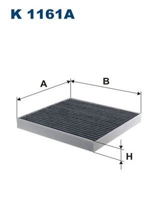 Купить запчасть FILTRON - K1161A Фильтр салонный угольный K1161A